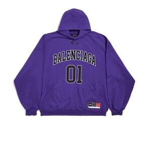 Balenciaga Bold Purple Hoodie for Men